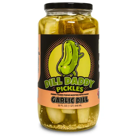Dill Daddy Pickles | Garlic Dill Pickle Spears ,32oz