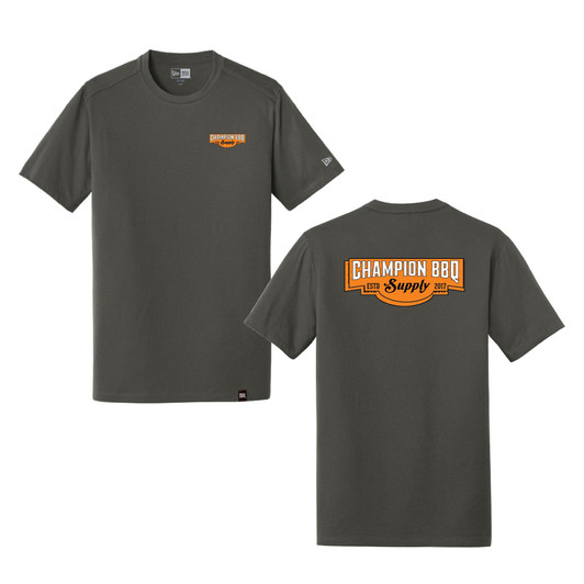 Champion BBQ Supply | New Era T-Shirt, Graphite