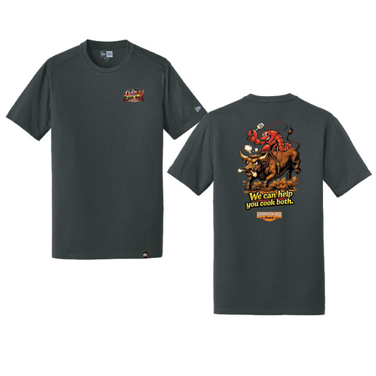 The Cajun Shoppe | Bull Logo - New Era T-Shirt, Black