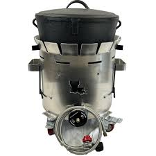 Cajun Cookware - 6.5 Gallon Aluminum Roll Around Combo