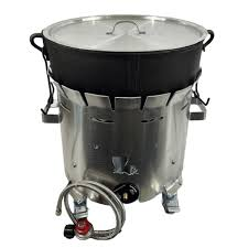 Cajun Cookware - 20 Gallon Aluminum Roll Around Combo