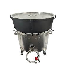 Cajun Cookware - 30 Gallon Aluminum Roll Around Combo