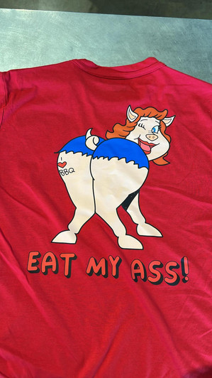 Champion BBQ Supply | Eat My Ass Shirt | Red