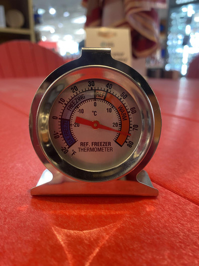 Freezer Thermometer - 4 Pack Refrigerator Freezer Thermometer Large Dial Analog Thermometer