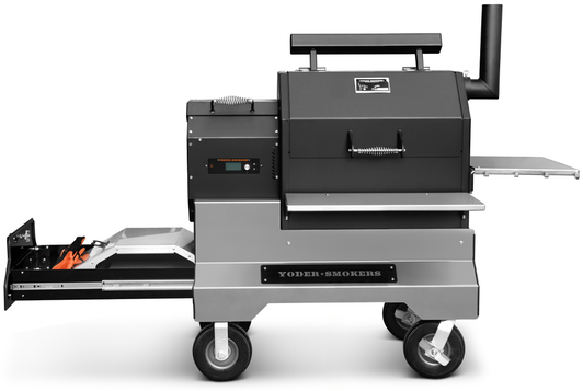 Yoder Smokers | YS480s Competition Pellet Grill With Stainless Steel Shelves and Drawer