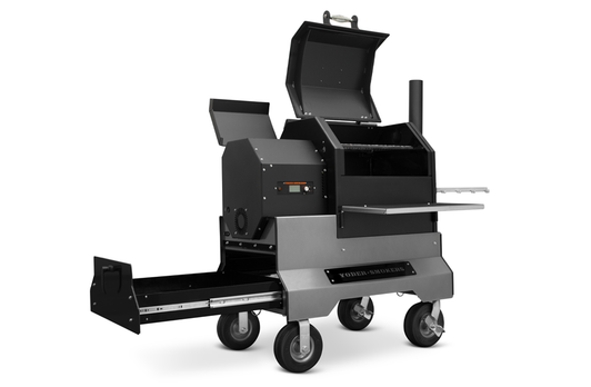 Yoder Smokers | YS480s Competition Pellet Grill With Stainless Steel Shelves and Drawer