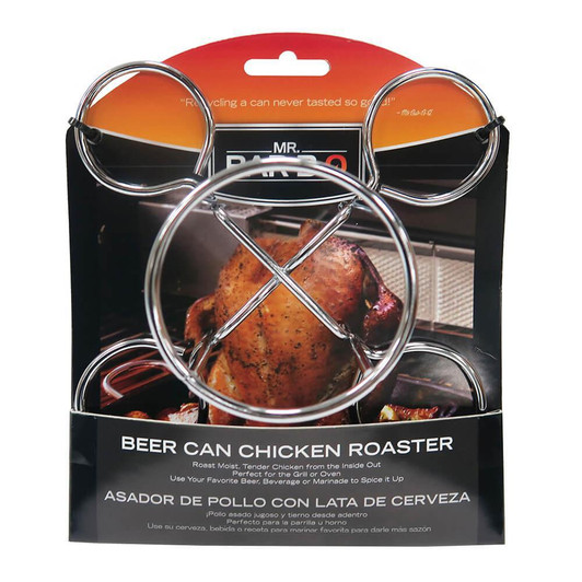 Buy the Outset Cast Iron Beer Can Chicken and Garlic Roaster