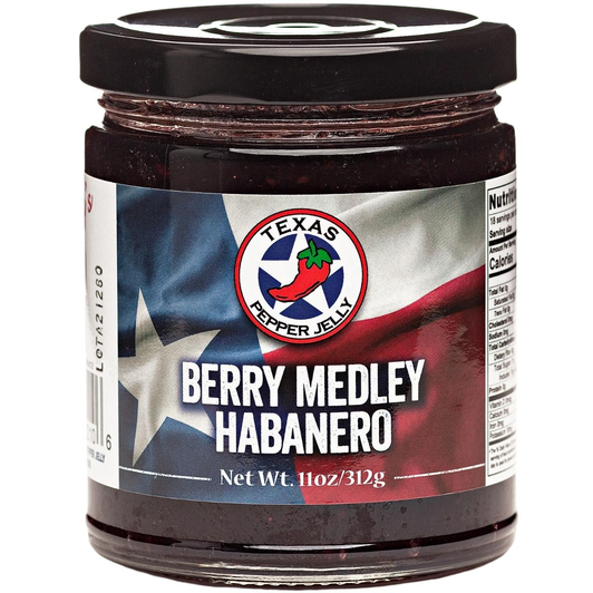 Texas Pepper Jelly - Berry Medley Habanero Jelly
