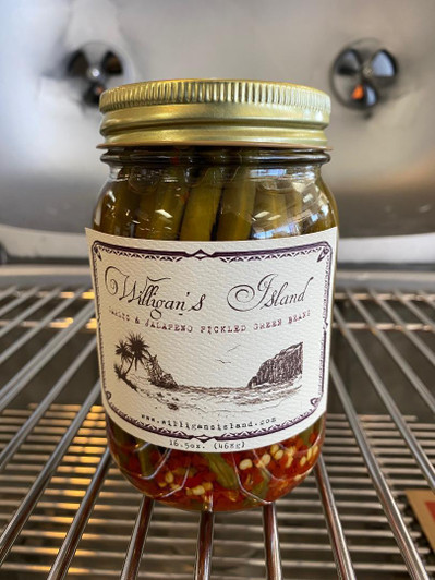 Willigan's Island Garlic and Jalapeno Pickled Green Beans