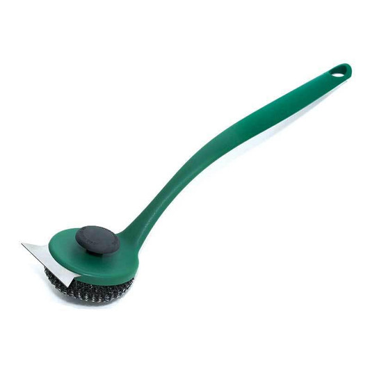 127129 Big Green Egg Grid Cleaner Long, Handle Palmyra Brush - RR