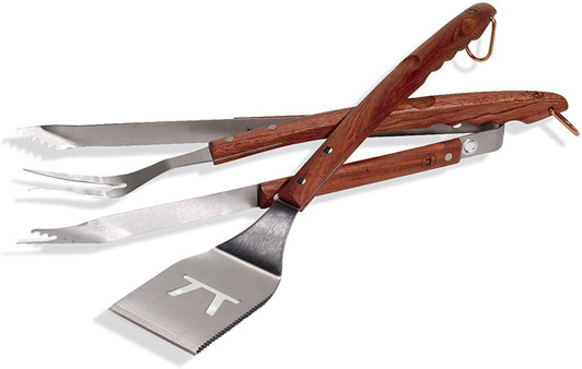 Outset QB00 BBQ, 1 EA, Rosewood 3 Piece Tool Set