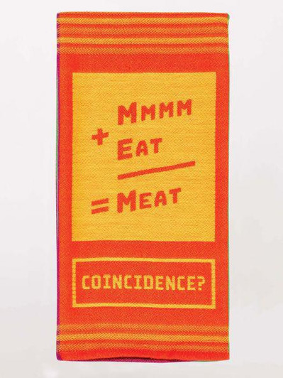 Blue Q Mmmm+Eat=Meat Dish Towel Blue Q Mmmm+Eat=Meat Dish Towel