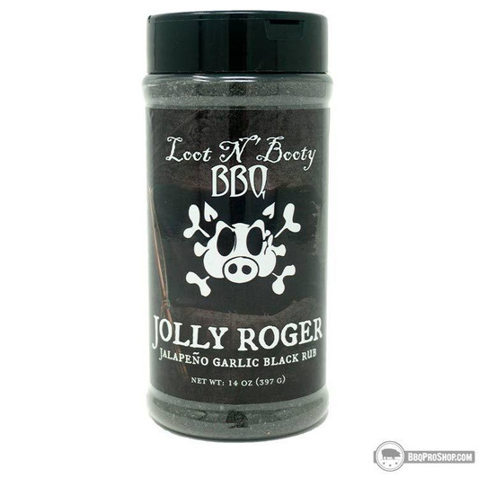 Loot N Booty BBQ Jolly Roger Jalapeño Garlic Black Rub