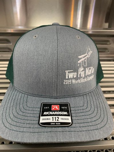Two Pig Mafia Gray -Dark Green Hat