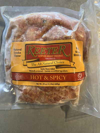 Keeter - Hot & Spicy German Brand Sausage