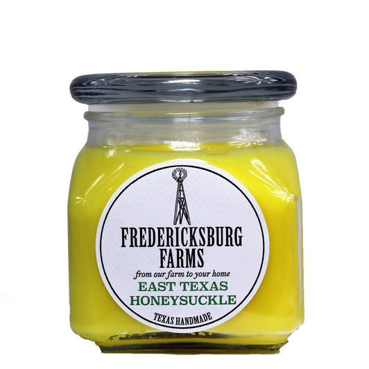 Fredericksburg Farms-  East Texas Honeysuckle Candle (10 oz.) - Seasonal