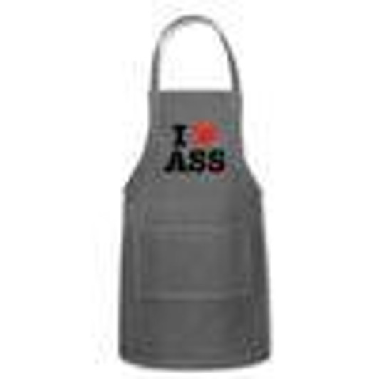 Grill Your Ass Off I Love Ass Apron Charcoal