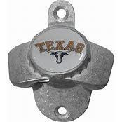 Texas Longhorns Wall Mount Bottle Opener