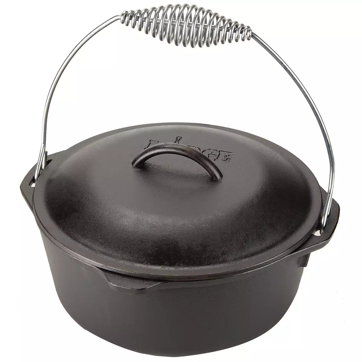 Lodge - 5 Quart Cast Iron Dutch Oven With Bail Handle