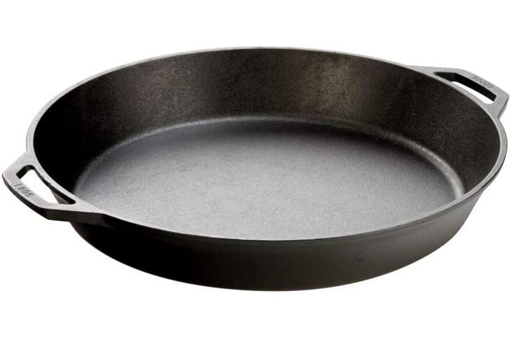 LODGE 17 INCH CAST IRON DUAL HANDLE PAN L17SK3