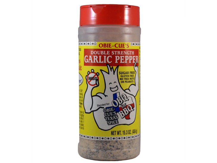 Obie-Cues Double Strength Garlic Pepper