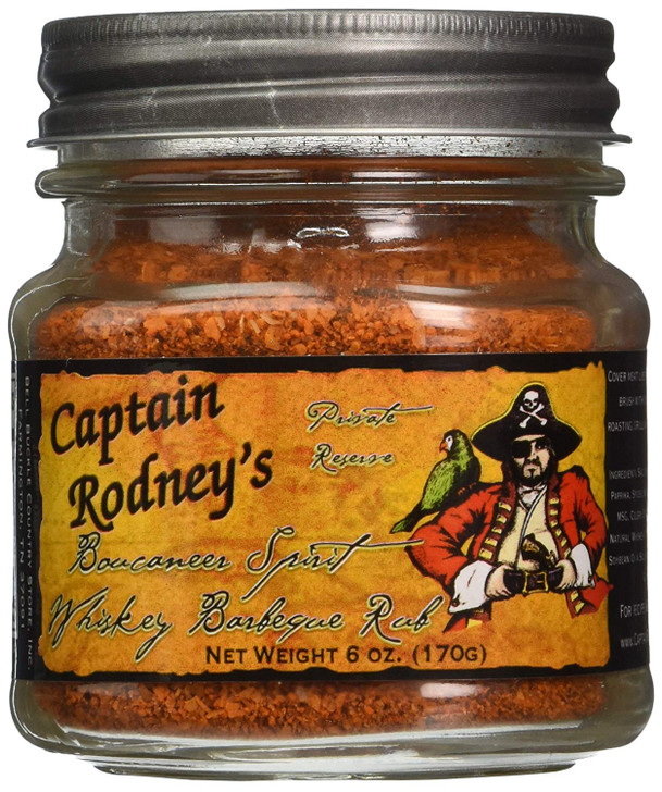 Captain Rodney's Boucaneer spirit whiskey Barbeque Rub