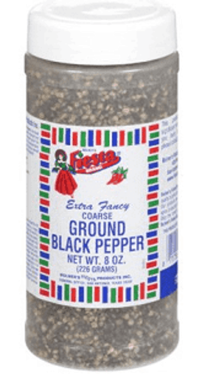 Fiesta  #30 Coarse Ground Black Pepper 16 oz.