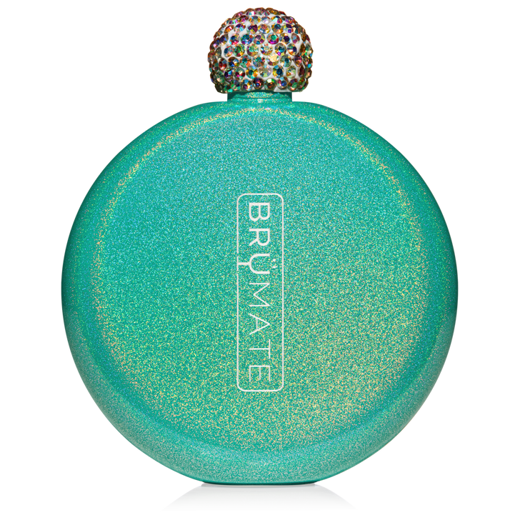 BruMate Glitter Aqua Glitter Flask