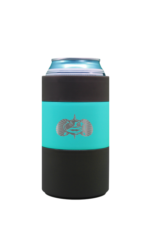 TOADFISH Non- Tipping Can Cooler Teal 12oz Regular Can