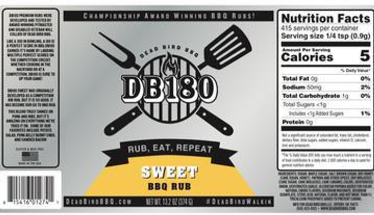 DB180 Sweet BBQ Rub