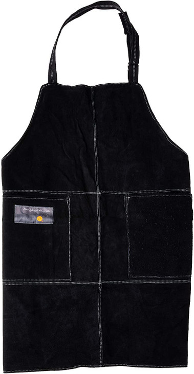 Outset Leather Grill Apron, 0.12 x 27 x 30 inches, Black