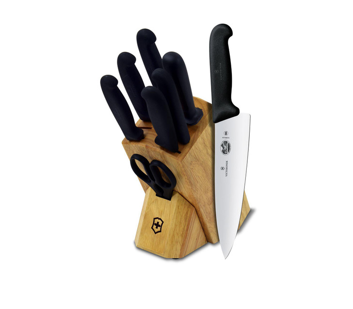 Victorinox 8 Piece Block Set With Fibrox Handles