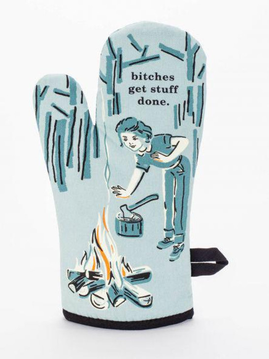 Blue Q Bitches Get Stuff Done Oven Mitt