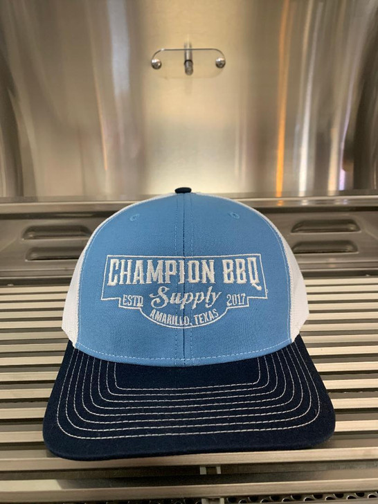 Champion BBQ Supply Blue on Blue Hat