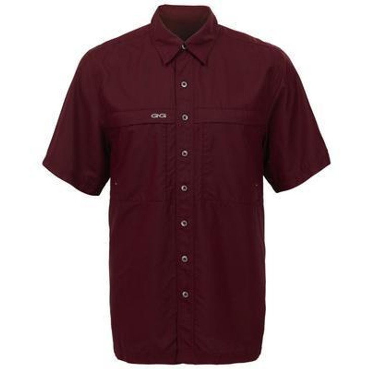 Game Guard Outdoors Men's Maroon Vented MicroFiber Shirt