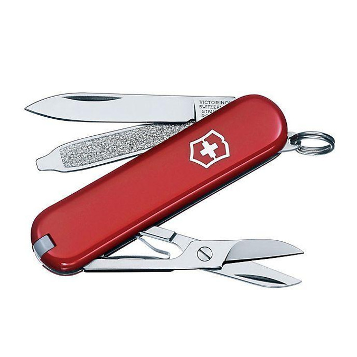 Victorinox -  Swiss Army Classic SD Pocket Knife, Red, 58mm