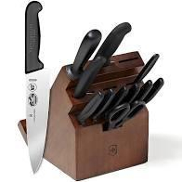 Victorinox Swiss Army Fibrox Pro 13-Piece Swivel Knife Block Set