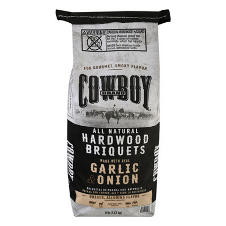 COWBOY® All Natural Garlic & Onion Hardwood Briquets