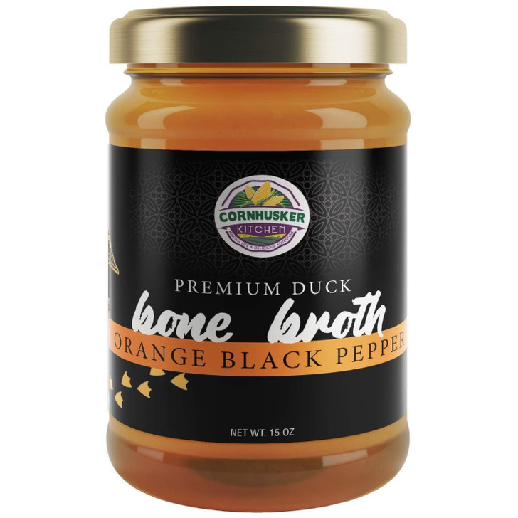 Cornhusker Kitchen Premium Duck Bone Broth (Orange Black Pepper)