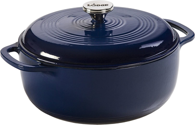 Lodge - 6 Quart Desert Sage Enameled Cast Iron Dutch Oven - Champion BBQ  Supply