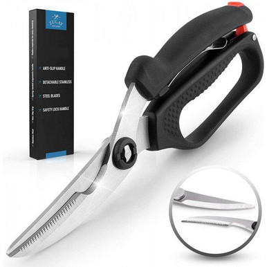 Zulay Kitchen - Spring Loaded Poultry Shears - Champion BBQ Supply