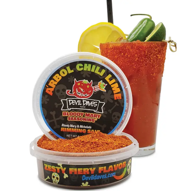 Devil Daves Bloody Mary Rimmer & Seasoning | Arbol Chili Lime