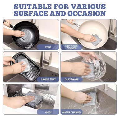 Multipurpose Wire Dishwashing Rags - Champion BBQ Supply