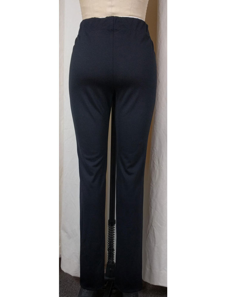 black narrow pants