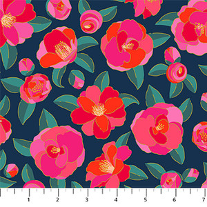 Camellia in Navy