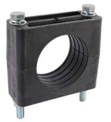 Paprsky Two Bolt Clamp Cleat Nylon H Series for hydraulic pipes, steel pipes, and industrial piping systems.