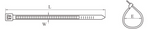 PVC NYLON CABLE TIES HIGH DURABILITY CT-PS-5400-HD