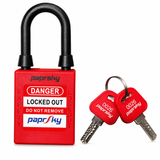 DIELECTRIC SAFETY LOCKOUT PADLOCK — RED PS-LOTO-PPNR-38 RED  ART-PPR-04-TP