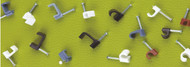 Premium Flat Cable Clips with Steel Nail | Durable PE Cable Fasteners for Clean & Secure Wiring