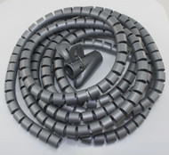 Spiral Cable Zip Wrap | Flexible Polyethylene Cable Management Sleeve for Solar, Electrical, and Industrial Wiring